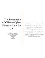 The Progression of Chinese Cyber Norms within the UN