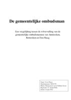 De gemeentelijke ombudsman