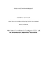 The limits of securitization: its ambiguous stances and the meta-theoretical impossibility of ecologism