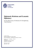 Diplomatic Relations and Economic Diplomacy
