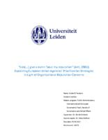 “I do[…] give a damn ‘bout my reputation” (Jett, 1981): Explaining European Union Agencies’ Prioritization Strategies in Light of Organizational Reputation Concerns