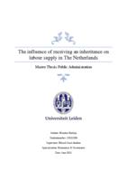 The influence of receiving an inheritance on labour supply in The Netherlands