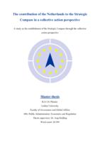 The contribution of the Netherlands to the Strategic Compass in a collective action perspective