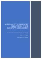 Nationality and Budget Allocation in the European Commission