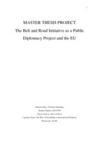 The Belt and Road Initiative as a Public  Diplomacy Project and the EU