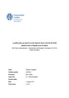 A public policy perspective on the domestic factors that led the Modi administration illegally annex Kashmir