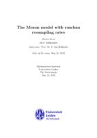 The Moran model with random resampling rates