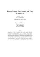 Loop-erased partitions on tree structures