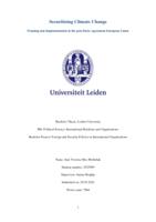 Securitising Climate Change: Framing and Implementation in the post-Paris Agreement European Union