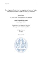 Do weapons welcome war? Investigating the impact of major conventional weapons transfers on civil war recurrence