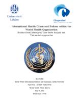 International Health Crises and Reform within the World Health Organization