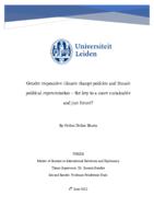 Gender responsive climate change policies and female political representation - the key to a more sustainable and just future?