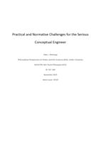 Practical and Normative Challenges for the Serious Conceptual Engineer