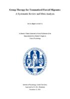 Group Therapy for Traumatized Forced Migrants: A Systematic Review and Meta-Analysis