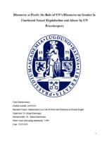 Discourse at Fault: the Role of UN’s Discourse on Gender in Continued Sexual Exploitation and Abuse by UN Peacekeepers