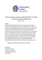 Social conservatism, sexuality, and stigma: The effect of a socially conservative government on HIV-testing