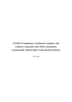 COVID-19 Containment, Coordinated Compliance, and Collective Cooperation