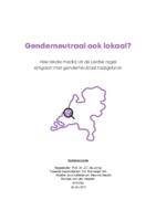 Genderneutraal ook lokaal?