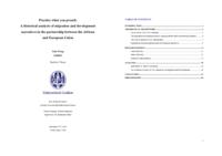 Practice what you preach. A historical analysis of migration and development narratives in the partnership between the African and European Union