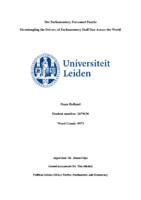 The Parliamentary Personnel Puzzle:  Disentangling the Drivers of Parliamentary Staff Size Across the World