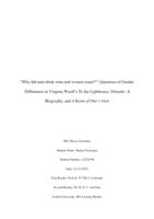 “Why did men drink wine and women water?”: Questions of Gender Differences in Virginia Woolf’s To the Lighthouse, Orlando: A Biography, and A Room of One’s Own