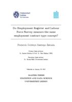 Do Employment Register and Labour Force Survey measure the same employment contract type concept?