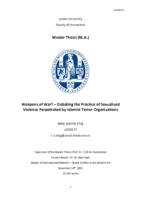 Weapons of War? - Debating the Practice of Sexualized Violence Perpetrated by Islamist Terror Organizations