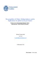 The geopolitics of China's fishing industry and its implications for global ocean governance