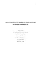 A Discourse Analysis of France’s Far-Right Shift in Anti-Immigrant Discourse within the Context of the Ukrainian Refugee Crisis