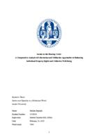 Justice in the Housing Crisis: A Comparative Analysis of Libertarian and Utilitarian Approaches to Balancing Individual Property Rights and Collective Well-Being