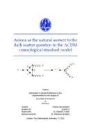 Axions as the natural answer to the dark matter question in the ΛCDM cosmological standard model