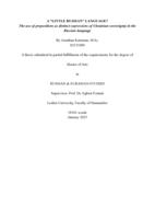 A “LITTLE RUSSIAN” LANGUAGE? The use of prepositions as distinct expressions of Ukrainian sovereignty in the Russian language