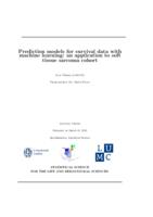 Prediction models for survival data with machine learning: an application to soft tissue sarcoma cohort