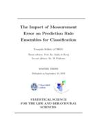 The impact of measurement error on prediction rule ensembles for classification