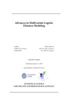 Advances in multivariate logistic distance modelling