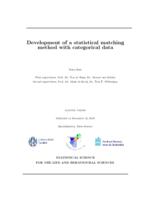 Development of a statistical matching method with categorical data