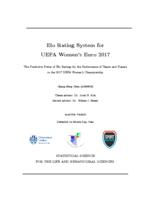 ELO Rating System for UEFA Women&apos;s Euro 2017