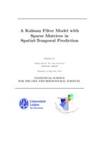 A Kalman Filter Model with Sparse Matrices in Spatial-Temporal Prediction