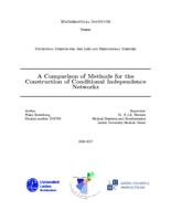 A comparison of methods for the construction of conditional independence networks