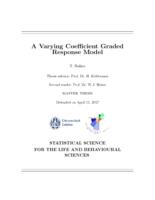A varying coefficient graded response model