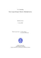 Fast large-integer matrix multiplication