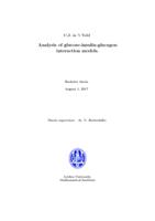 Analysis of glucose-insulin-glucagon interaction models