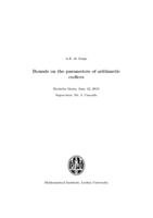 Bounds on the parameters of arithmetic codices