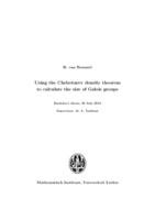 Using the Chebotarev density theorem to calculate the size of Galois groups