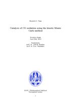 Catalysis of CO oxidation using the kinetic Monte Carlo method