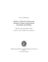 Markov models for Nucleosome dynamics during Transcription