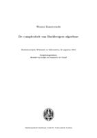 De complexiteit van Buchbergers algoritme