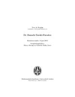 De Banach-Tarski-Paradox