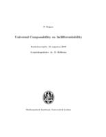 Universal Composability en Indifferentiability