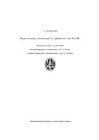 Representatie, homotopie en ijktheorie van SU2(R)